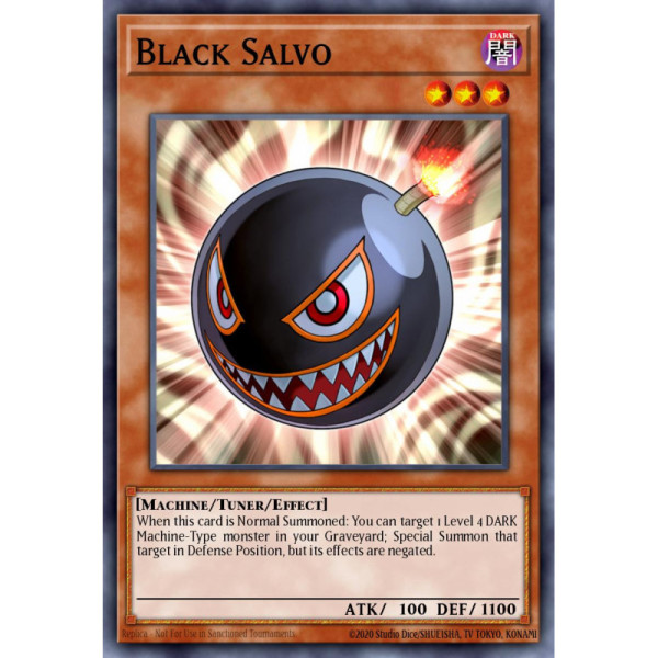 Black Salvo -- CRMS-EN015 -- Super Rare -- 1st edition   -  -Condicion: Near Mint