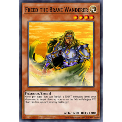 Freed the Brave Wanderer -- IOC-014 -- Super Rare -- unlimited   -  -Condicion: Played