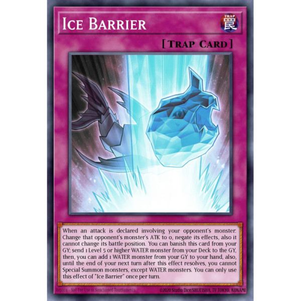 Ice Barrier -- RA01-EN071 -- Super Rare -- 1st edition   -  -Condicion: MINT