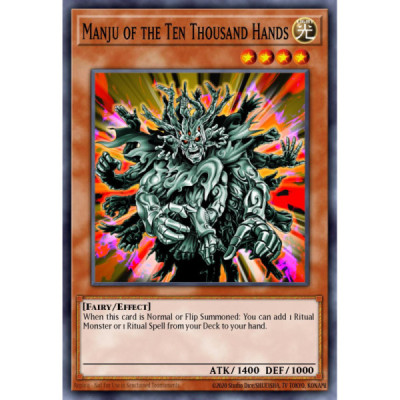 Manju of the Ten Thousand Hands -- DT06-EN008 -- Duel Terminal Normal Parallel Rare -- DUEL TERMINAL   -  -Condicion: MINT