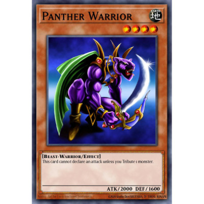 Panther Warrior -- CT2-EN006 -- Secret Rare -- Limited   -  -Condicion: MINT