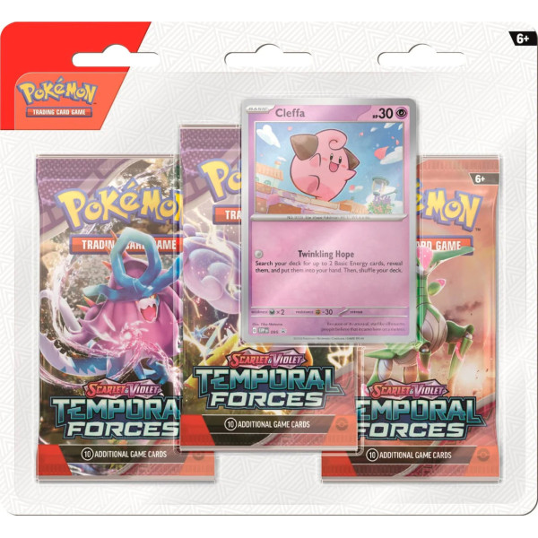 POKÉMON S&V: TEMPORAL FORCES 3-PACK BLISTER -ESPAÑOL al azar