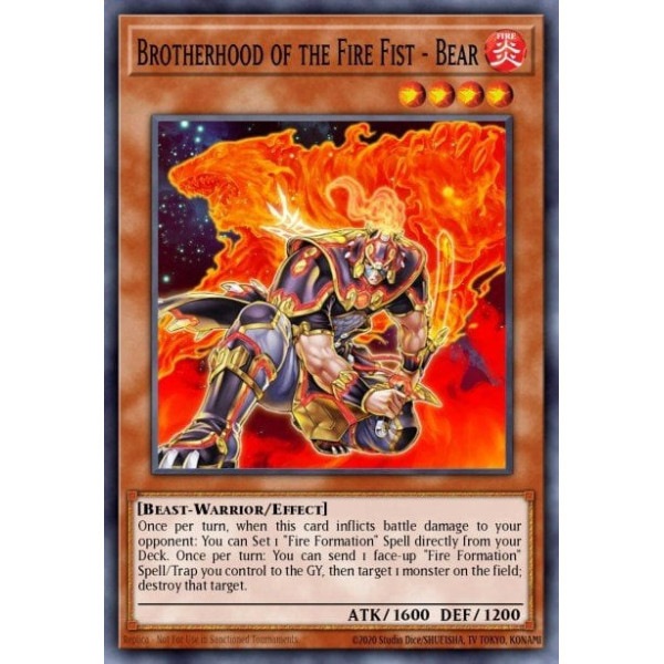 Brotherhood of the Fire Fist - Bear - CBLZ-EN024 - 1st Edition